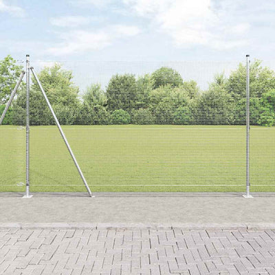 Paletto per recinzione Vidaxl argento 10 x 1,4 m (maglia 16 x 16 mm) in acciaio