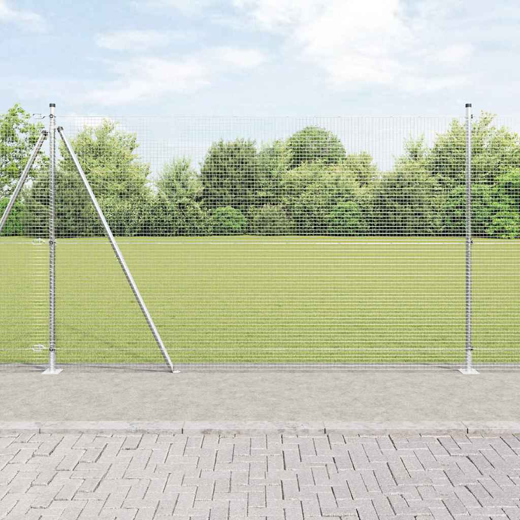 Poste para valla Vidaxl plateado 10 x 1,5 m (malla 19 x 19 mm) acero