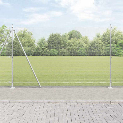 Paletto per recinzione Vidaxl argento 10 x 1,6 m (maglia 12 x 12 mm) in acciaio