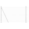 Vidaxl afrasteringspaal zilver 10 x 1,6 m (25 x 25 mm gaas) staal