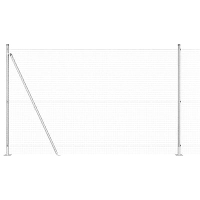 Paletto per recinzione Vidaxl argento 10 x 1,6 m (maglia 25 x 25 mm) in acciaio