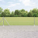 Vidaxl afrasteringspaal zilver 25 x 0,4 m (25 x 25 mm gaas) staal