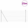 Paletto per recinzione Vidaxl argento 25 x 1 m (maglia 12 x 12 mm) in acciaio