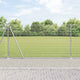 Vidaxl afrasteringspaal zilver 25 x 1,2 m (19 x 19 mm gaas) staal