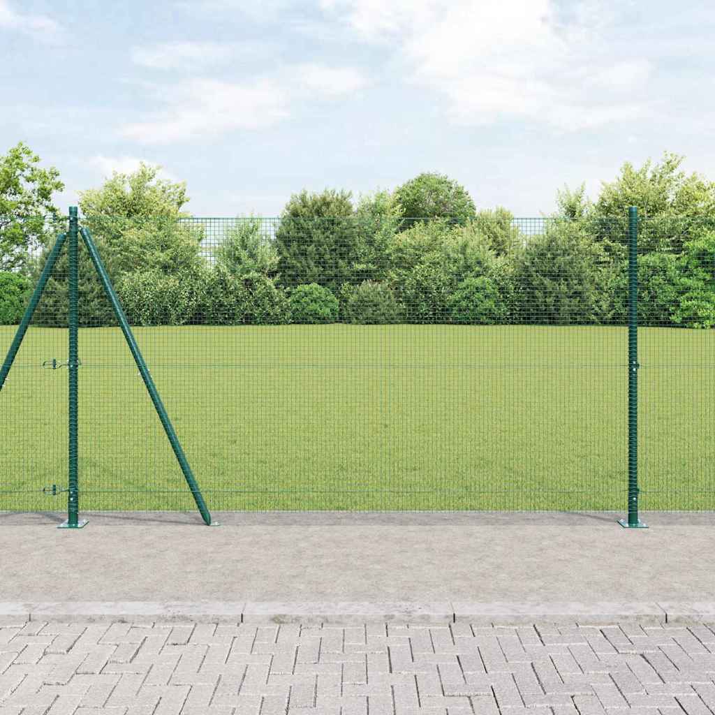 Poste para valla Vidaxl verde 10 x 1,2 m (malla 16 x 16 mm)