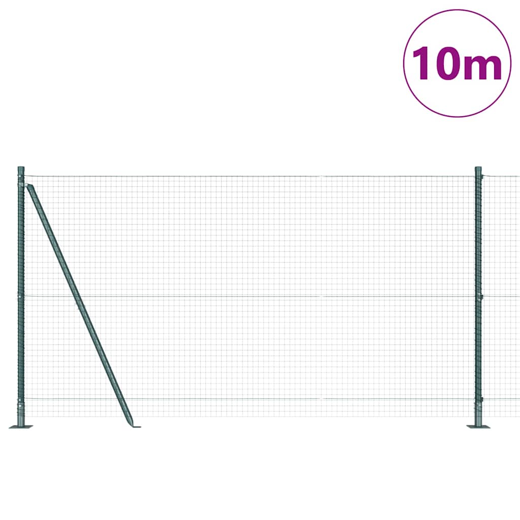 Poste para valla Vidaxl verde 10 x 1,2 m (malla 25 x 25 mm)
