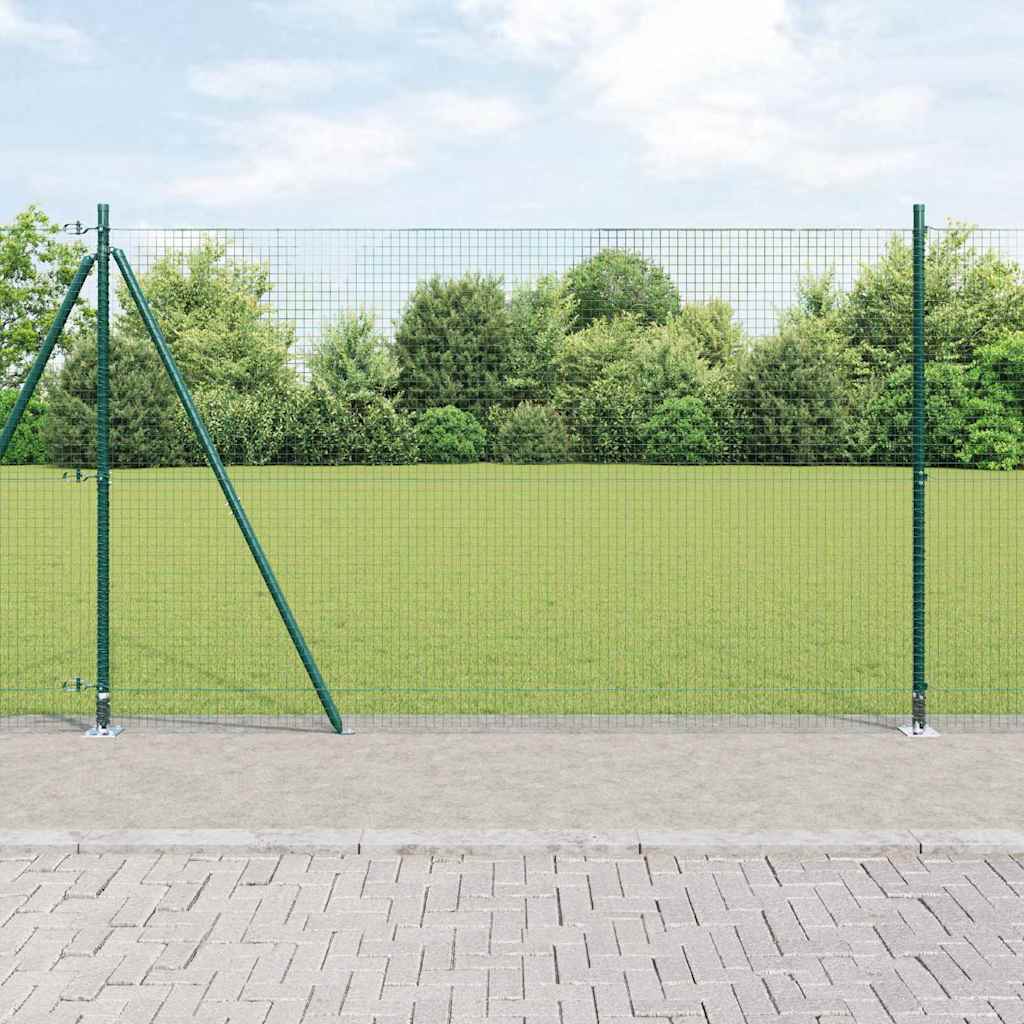 Paletto per recinzione Vidaxl verde 10 x 1,4 m (maglia 25 x 25 mm)