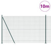 Paletto per recinzione Vidaxl verde 10 x 1,5 m (maglia 12 x 12 mm) in acciaio