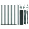 Vidaxl afrasteringspaal groen 25 x 0,4 m (12 x 12 mm gaas)