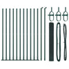 Palo per recinzione Vidaxl verde 25 x 0,8 m (maglia 12 x 12 mm)
