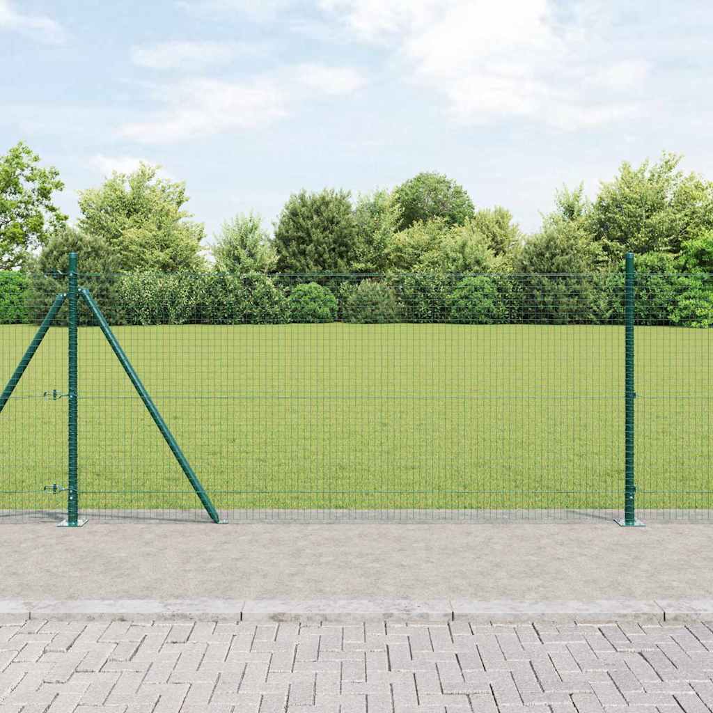 Poste para valla Vidaxl verde 25 x 1 m (malla 25 x 25 mm) acero