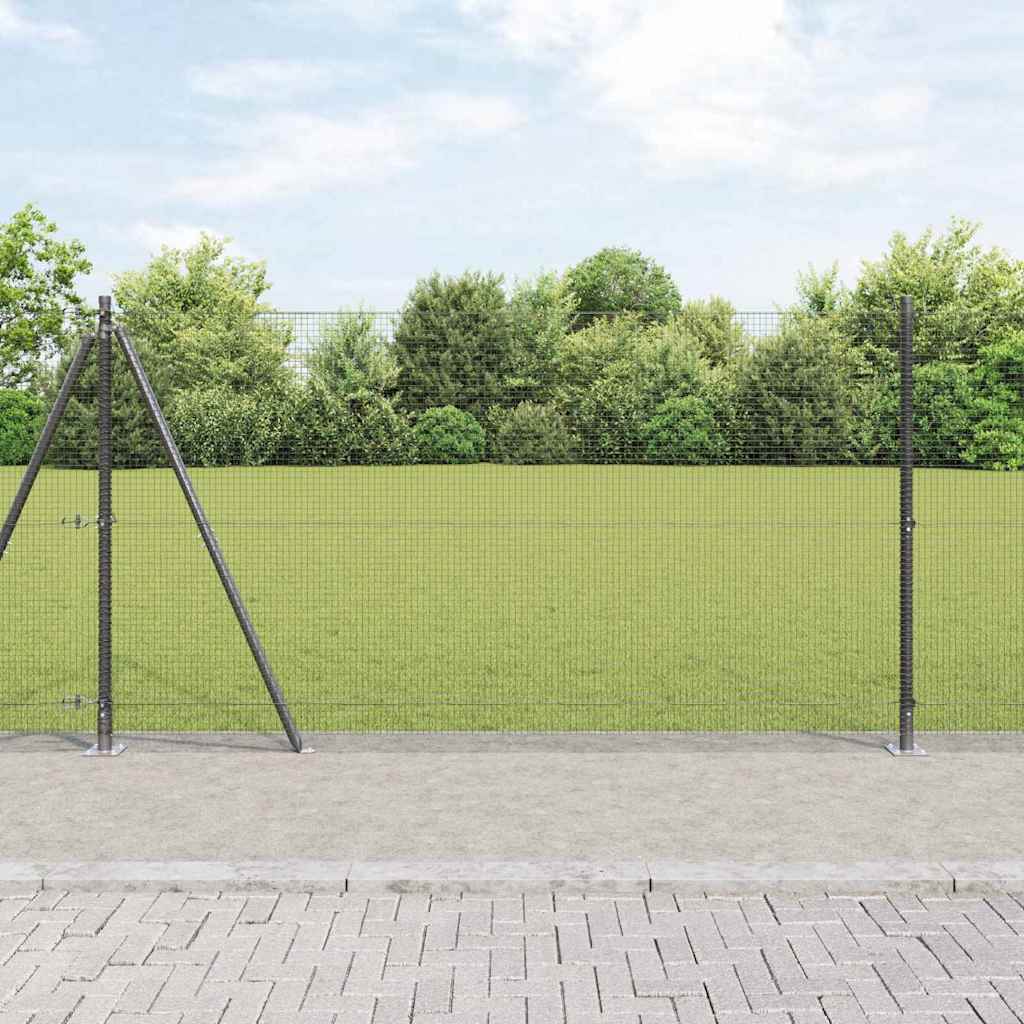 Poste para valla Vidaxl gris 10 x 1,2 m (malla 16 x 16 mm)