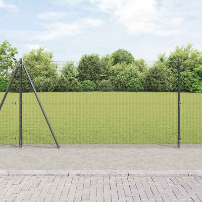 Vidaxl afrasteringspaal grijs 10 x 1,2 m (19 x 19 mm gaas)