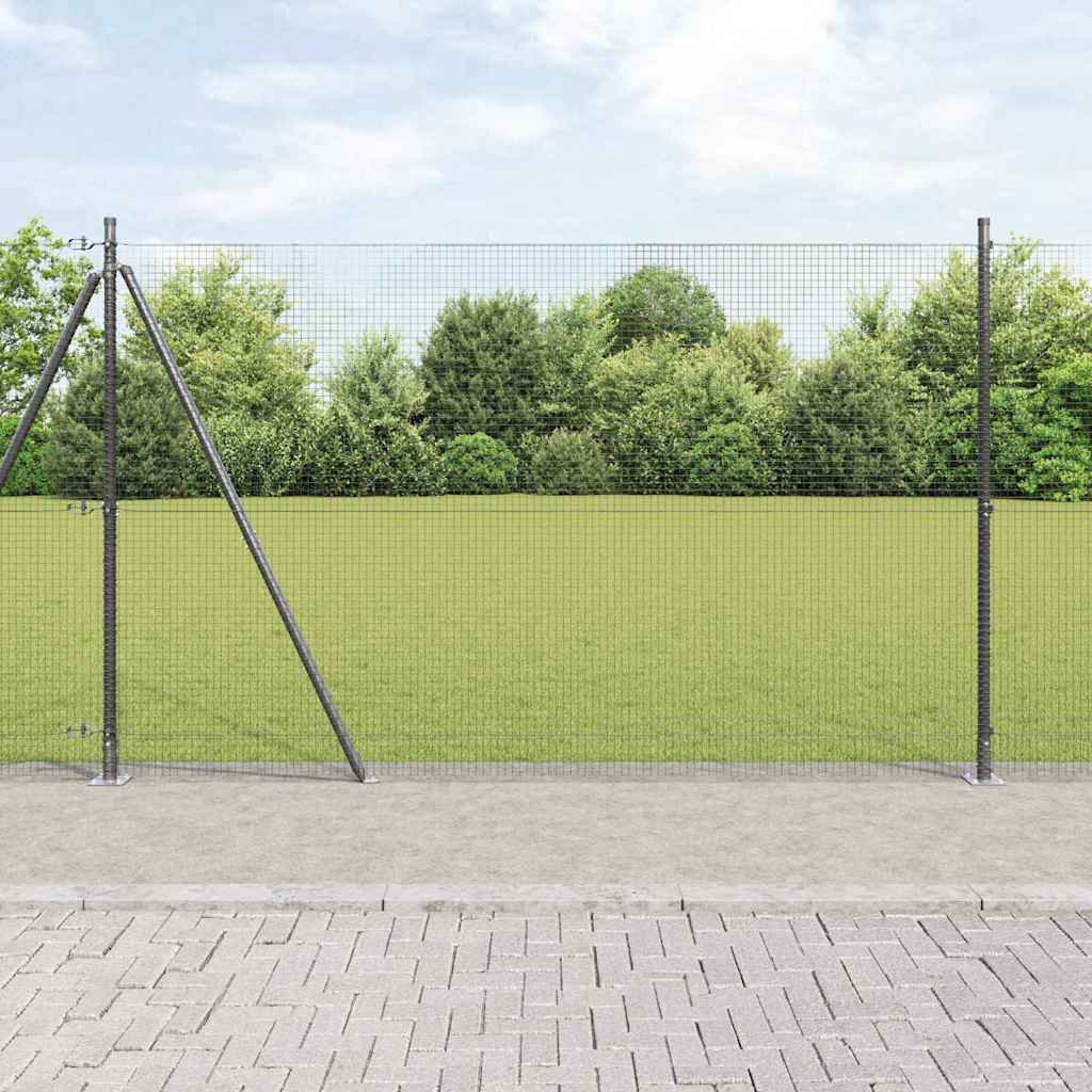 Poste para valla Vidaxl gris 10 x 1,4 m (malla 19 x 19 mm)