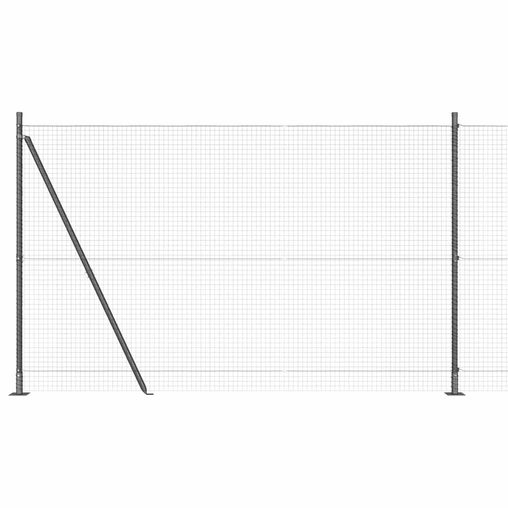 Poste para valla Vidaxl gris 10 x 1,5 m (malla 25 x 25 mm) acero