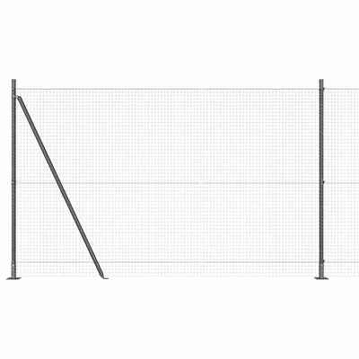 Poste para valla Vidaxl gris 10 x 1,5 m (malla 25 x 25 mm) acero