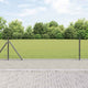 Vidaxl afrasteringspaal grijs 25 x 0,5 m (25 x 25 mm gaas) staal