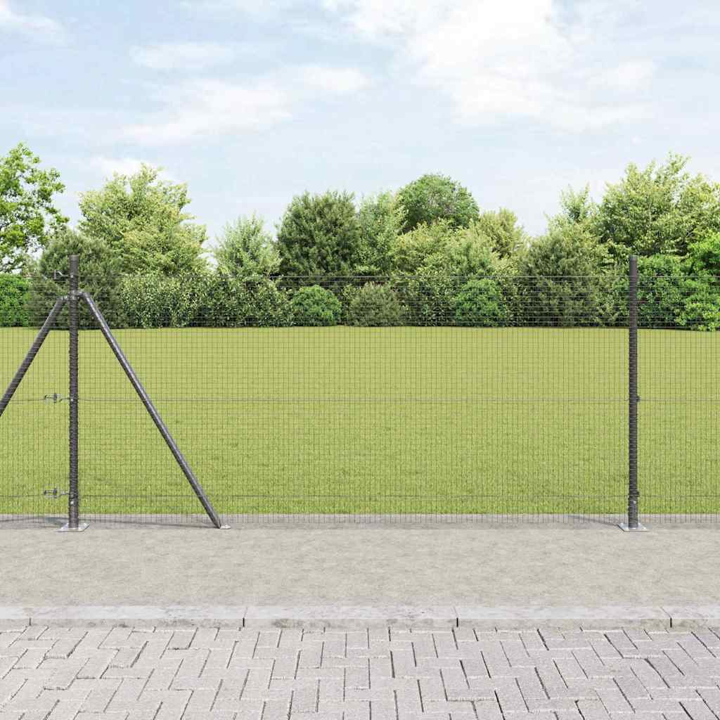 Paletto per recinzione Vidaxl grigio 25 x 0,8 m (maglia 19 x 19 mm)
