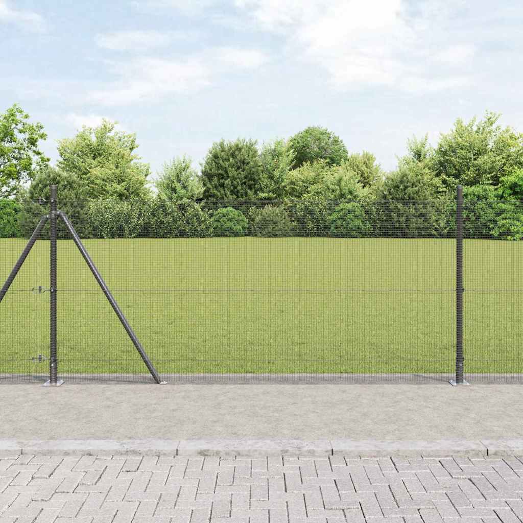 Poste para valla Vidaxl gris 25 x 1 m (malla 12 x 12 mm) acero