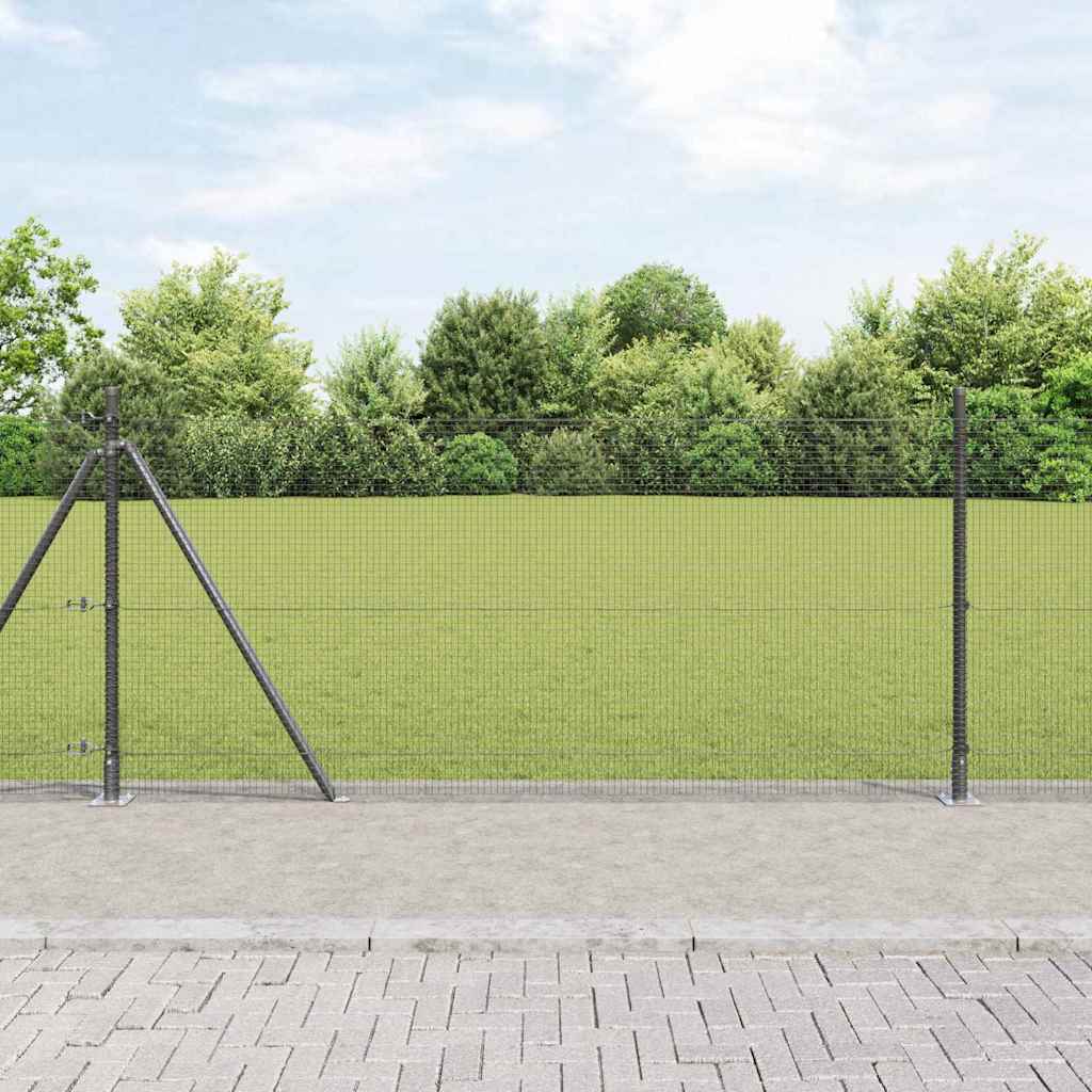 Poste para valla Vidaxl gris 25 x 1 m (malla 16 x 16 mm) acero