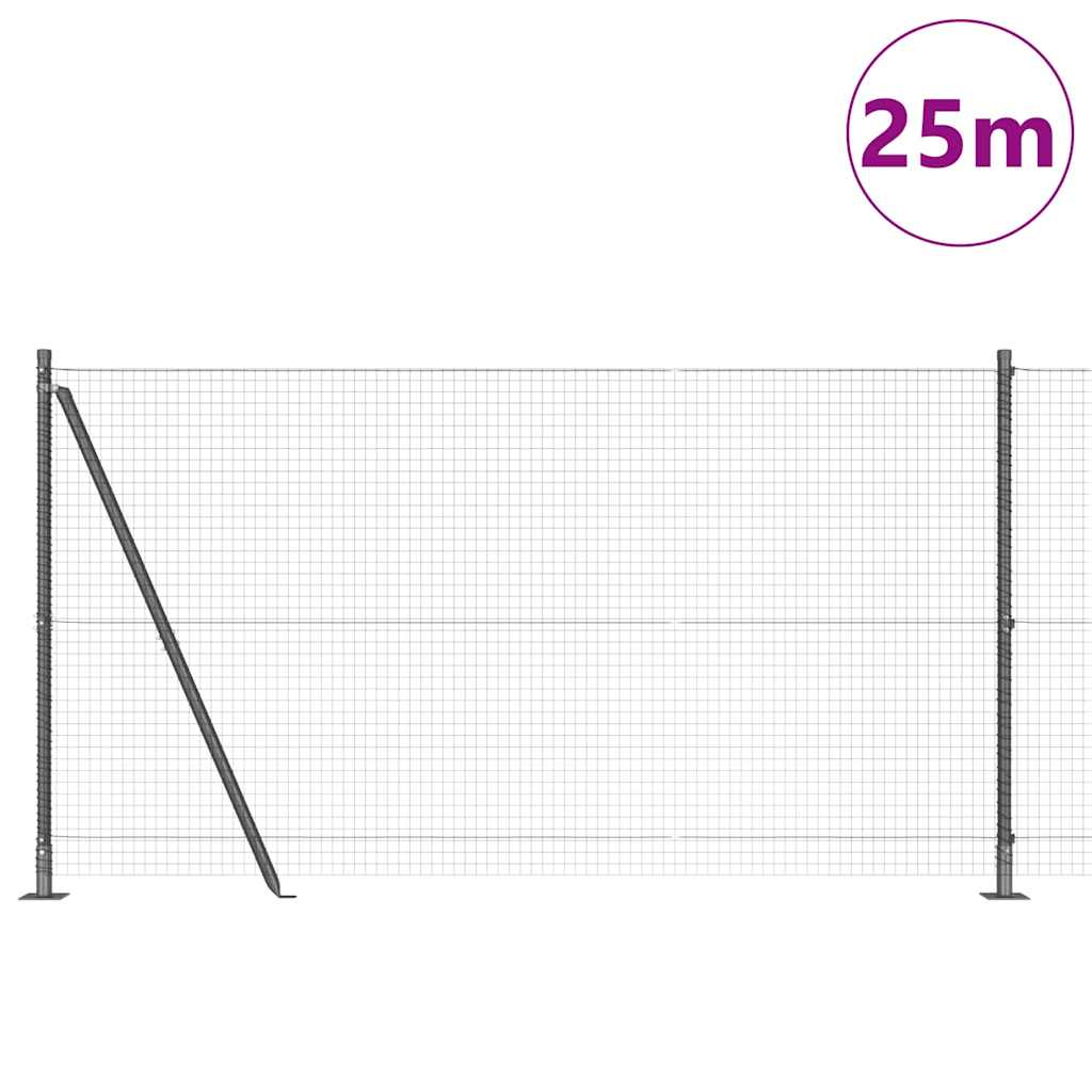 Poste para valla Vidaxl gris 25 x 1,2 m (malla 25 x 25 mm)