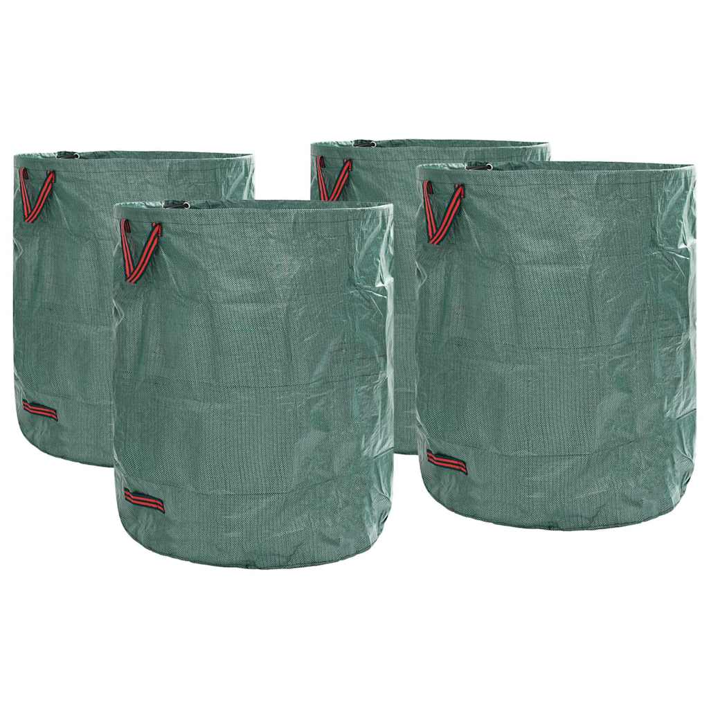 Sacchetti per rifiuti da giardino Vidaxxl 4 pz verde 79 x 79 x 99,5 cm polipropilene