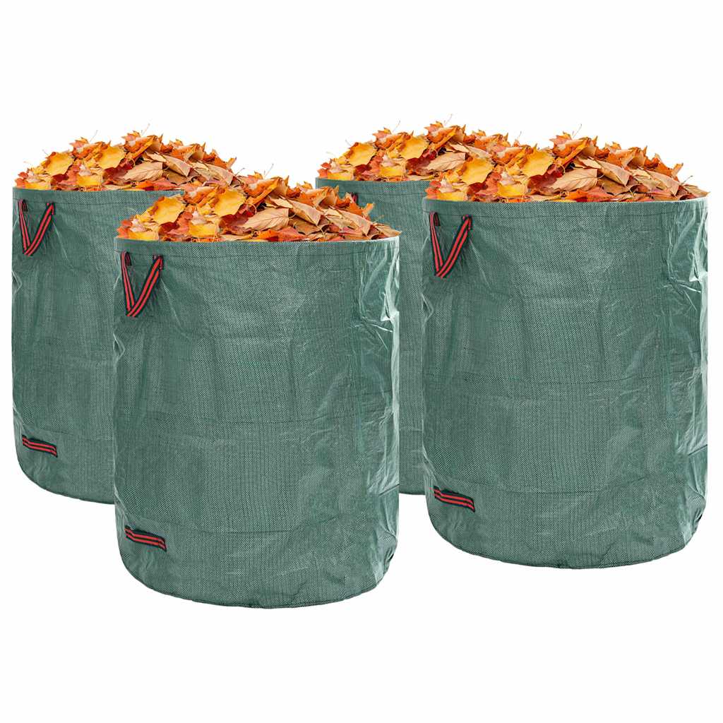 Sacchetti per rifiuti da giardino Vidaxxl 4 pz verde 79 x 79 x 99,5 cm polipropilene