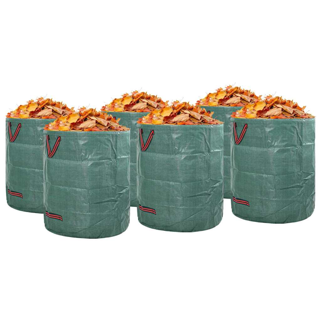 Sacchetti per rifiuti da giardino Vidaxxl 12 pz verde 67 x 67 x 75,5 cm polipropilene