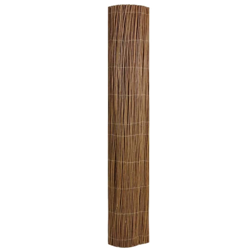 Vidaxl valla de sauce natural 140 x 500 cm sauce