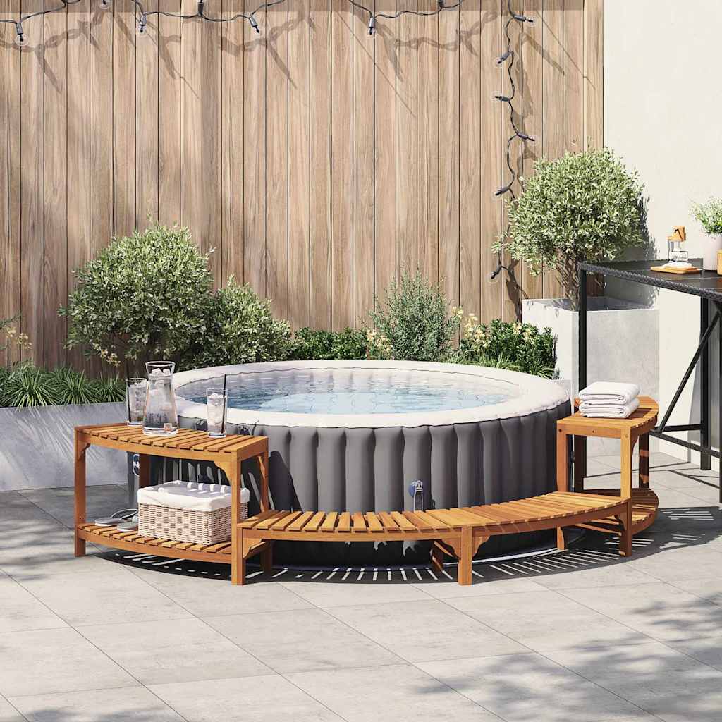 Ambiente vasca idromassaggio Vidaxx semitonda marrone 272 x 120 x 55,5 cm