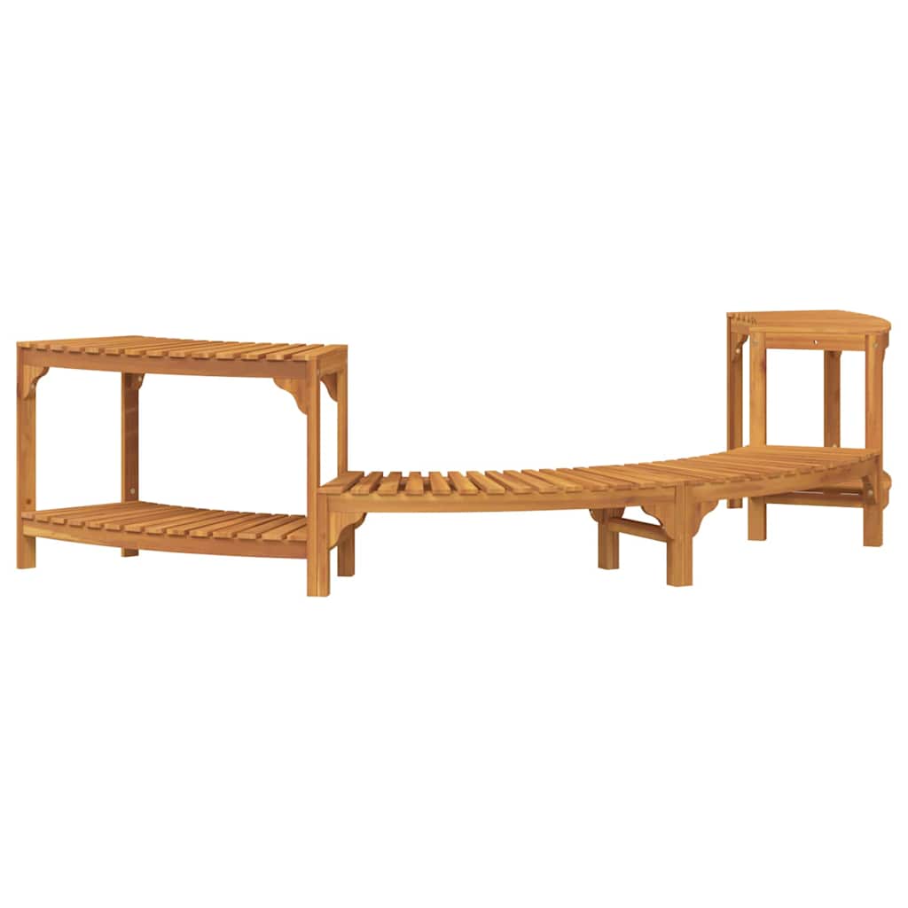 Vidaxx ambiente de jacuzzi semicircular marrón 272 x 120 x 55,5 cm