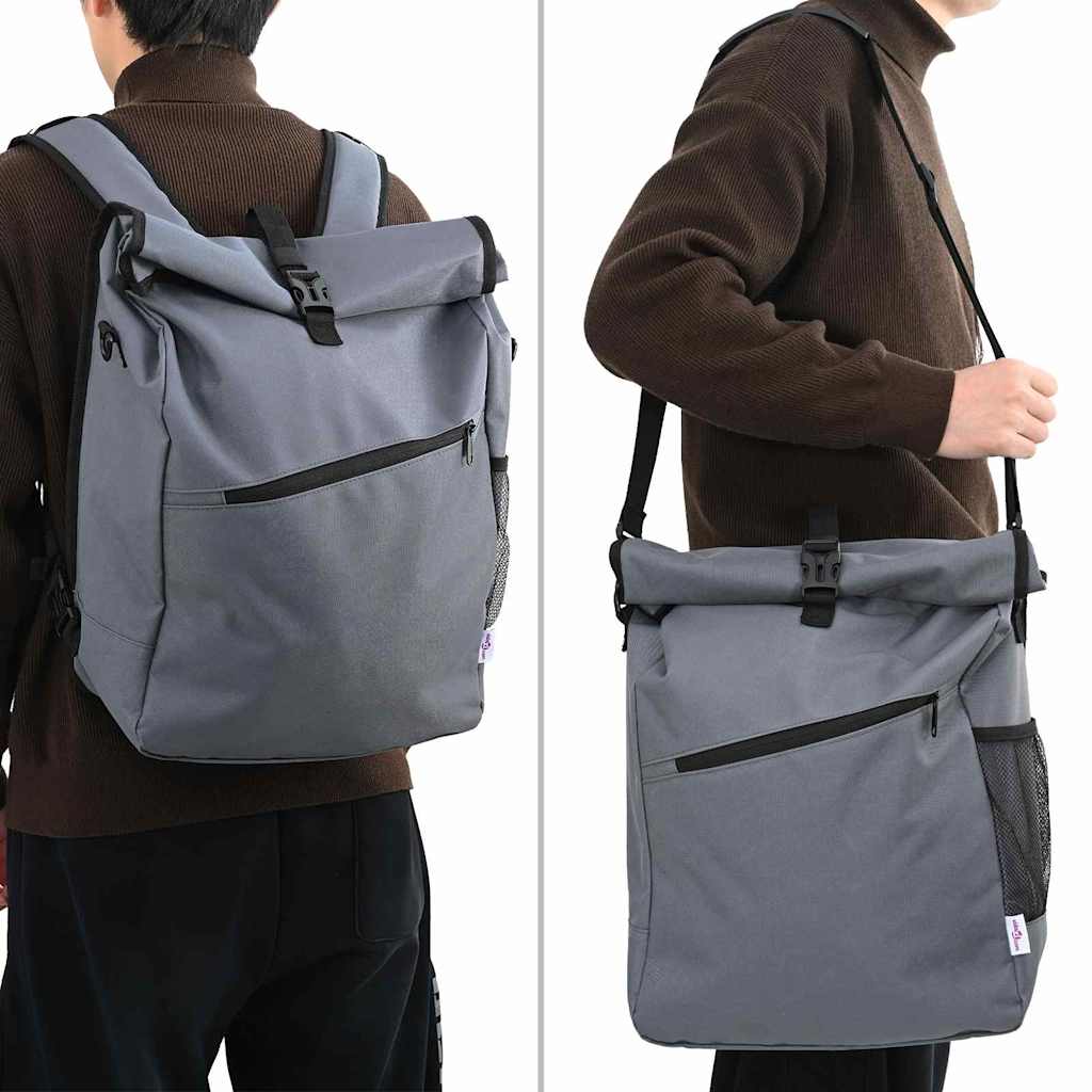 Vidaxx bolsa para bicicleta gris 33 x 16 x 60 cm poliéster