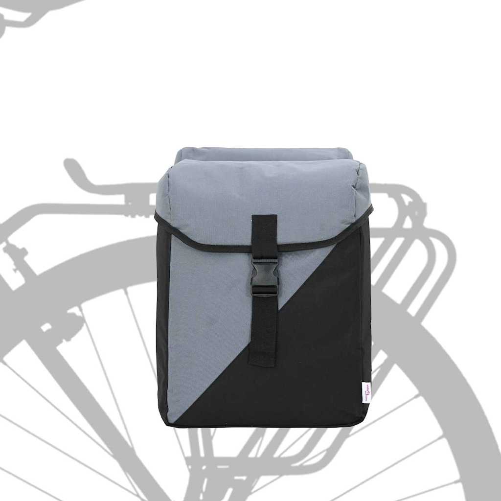 Borsa da bicicletta Vidaxx grigia e nera 31,5 x 15,5 x 40 cm in poliestere