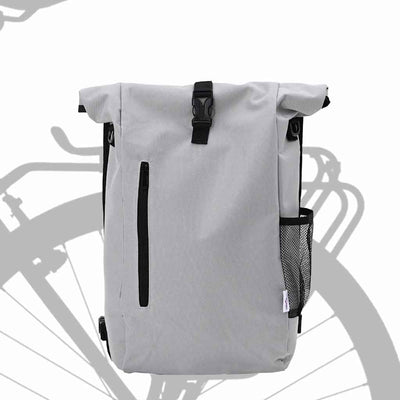 Borsa da bicicletta Vidaxx grigia 31 x 13 x 58 cm in poliestere