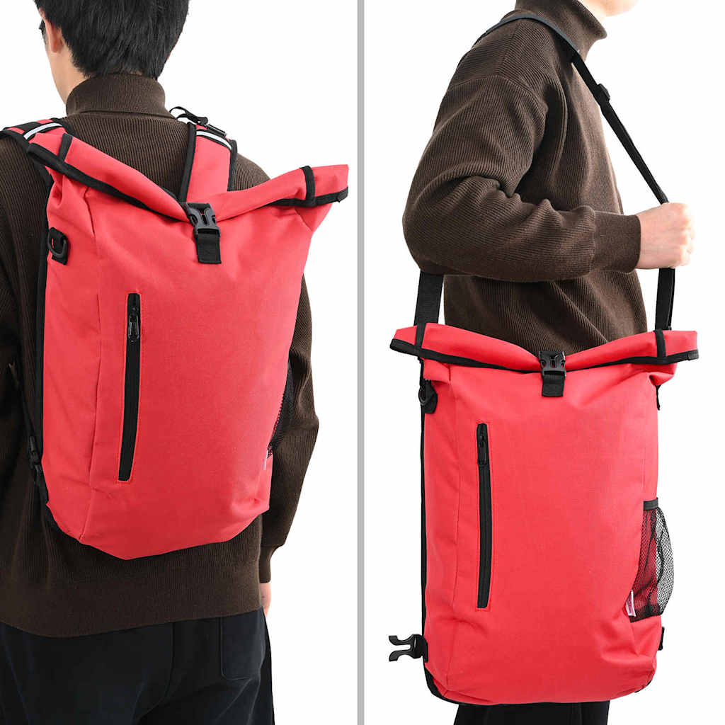 Borsa da bicicletta Vidaxx rossa 31 x 13 x 58 cm in poliestere