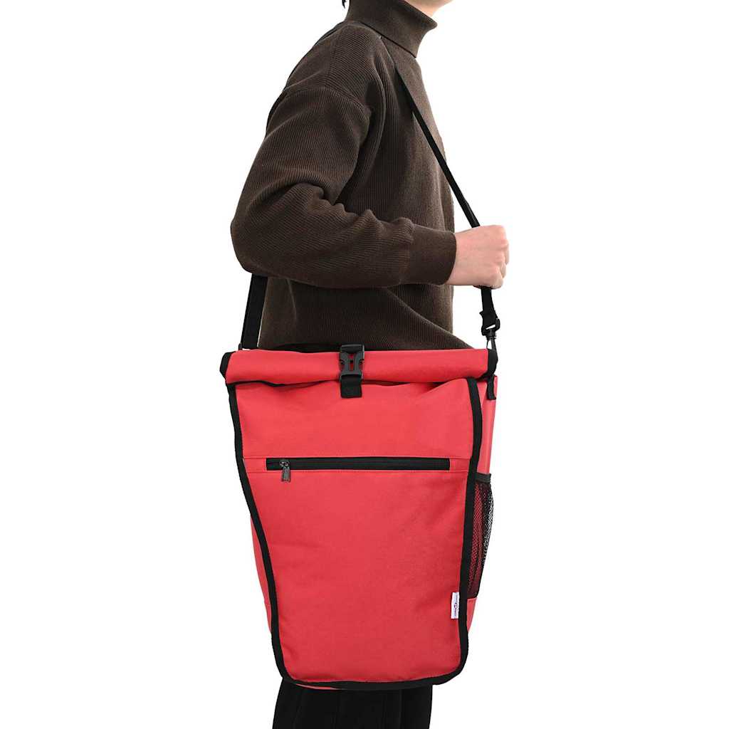 Vidaxl fietstas rood 34 x 16 x 59 cm polyester