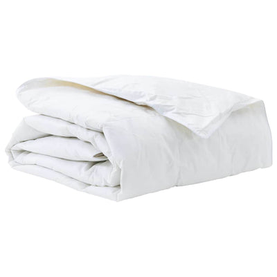 Piumino Vidaxl bianco 140 x 200 cm piume
