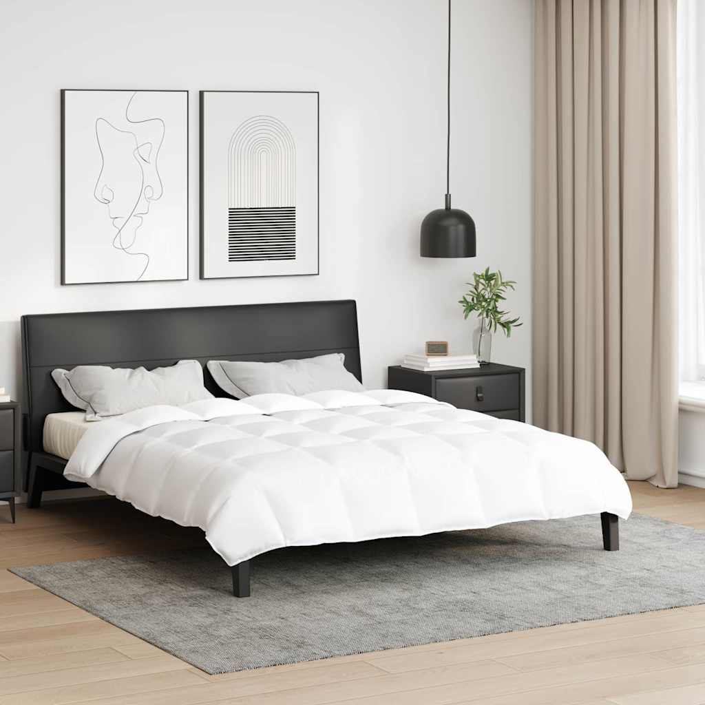 Vidaxl edredón blanco 200 x 220 cm plumas
