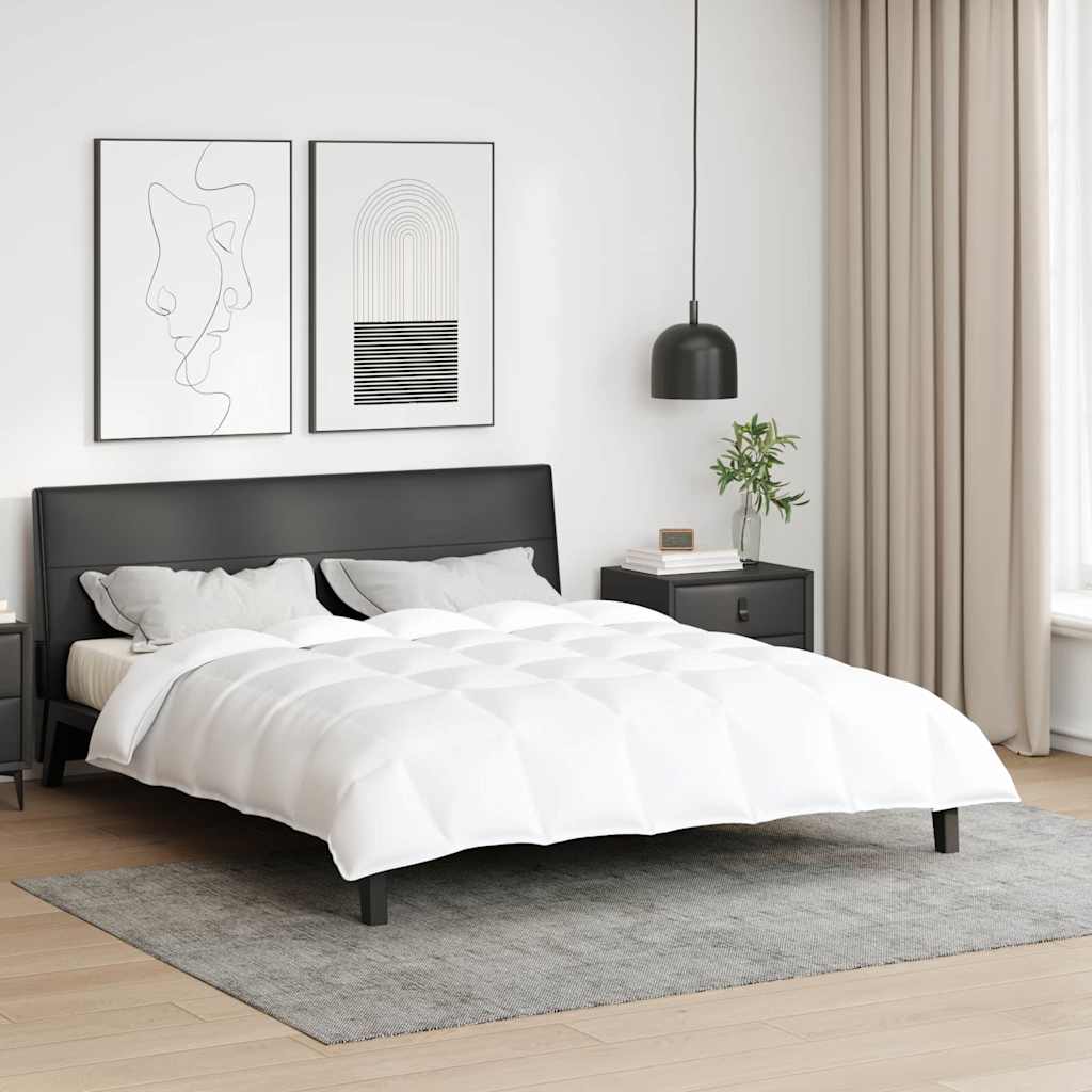 Vidaxl edredón de invierno blanco 240 x 260 cm plumas