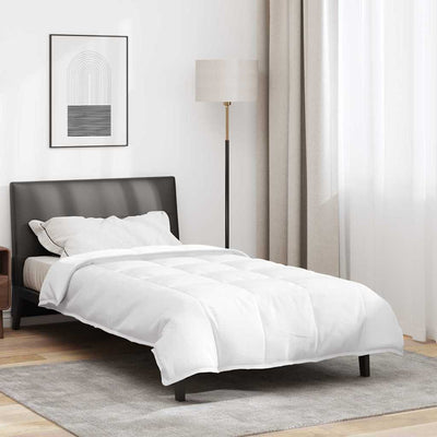 Piumino Vidaxl 2 in 1 bianco 135 x 200 cm piume