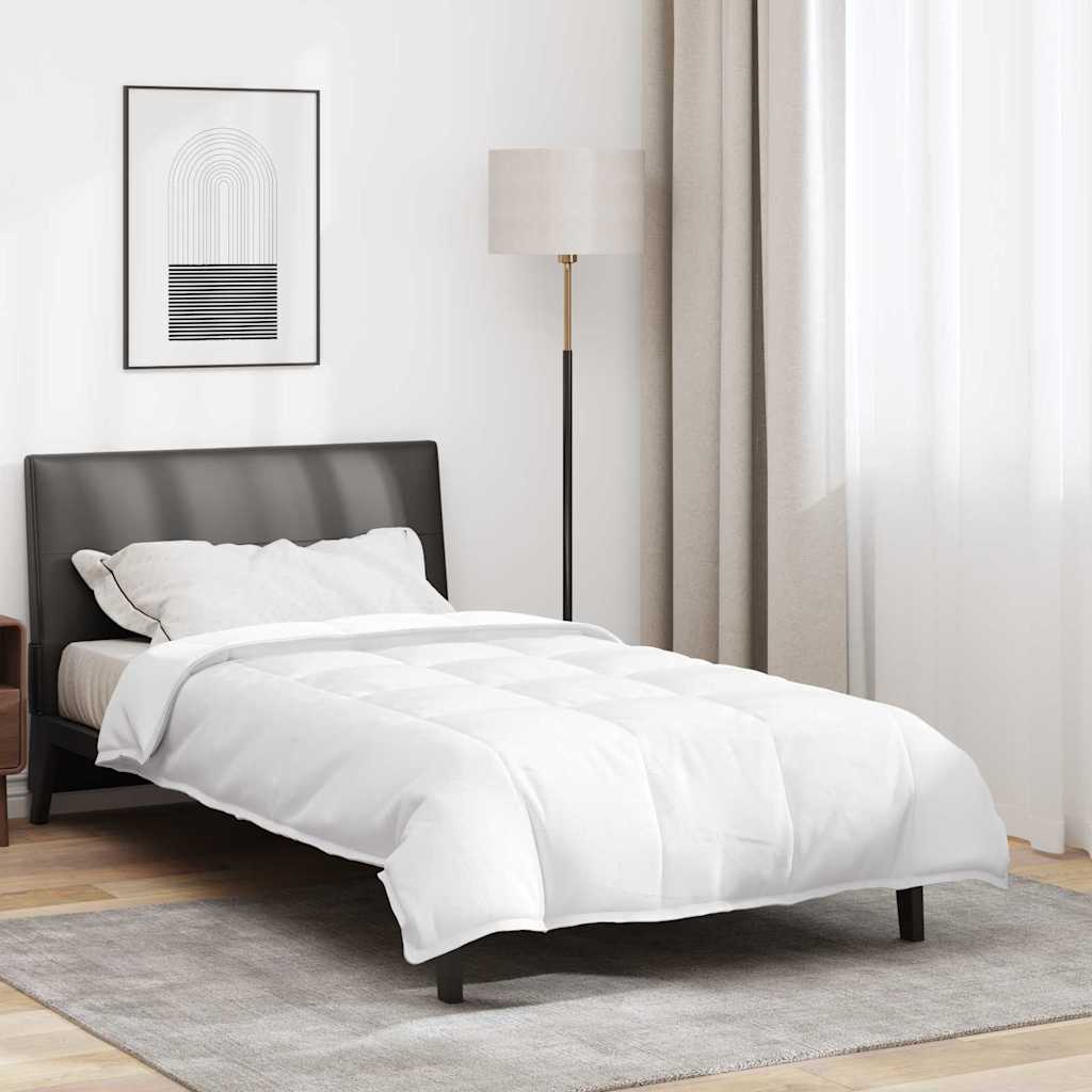 Vidaxl edredón 2 en 1 blanco 155 x 220 cm plumas