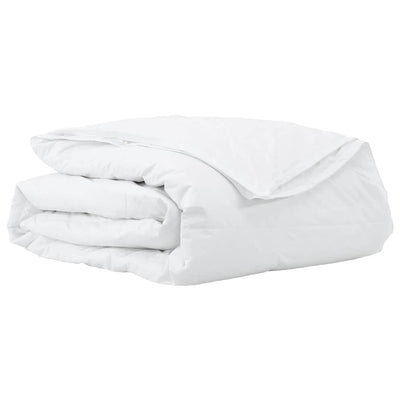 VidaXL Piumino 2 in 1 bianco 200 x 220 cm piume