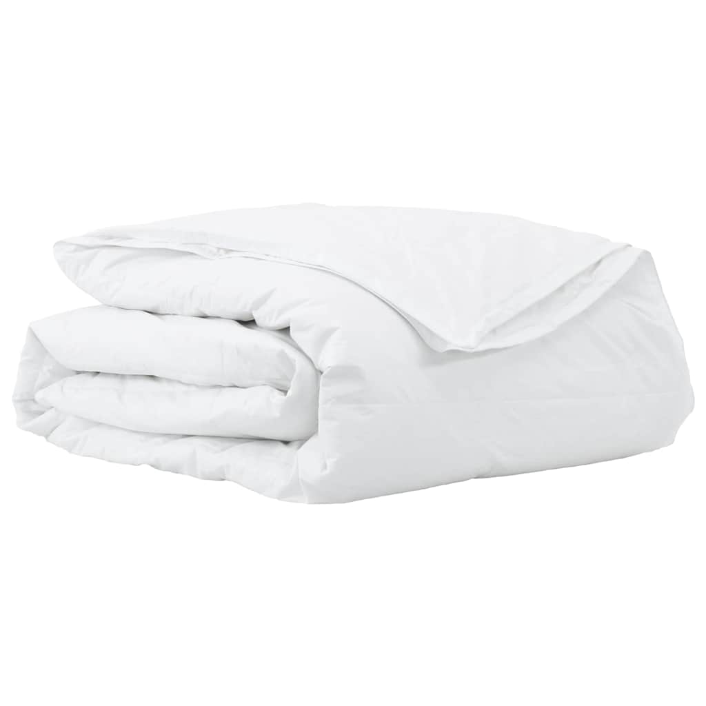 Vidaxl edredón 2 en 1 blanco 240 x 220 cm plumas