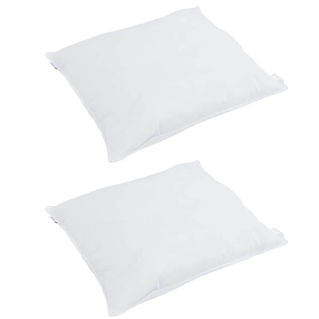Cuscino VidaXL con cuscino 2 pezzi piume bianche 40 x 40 cm