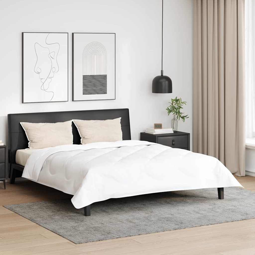 Cuscino Vidaxxl con cuscino 2 pezzi piume bianche 40 x 80 cm