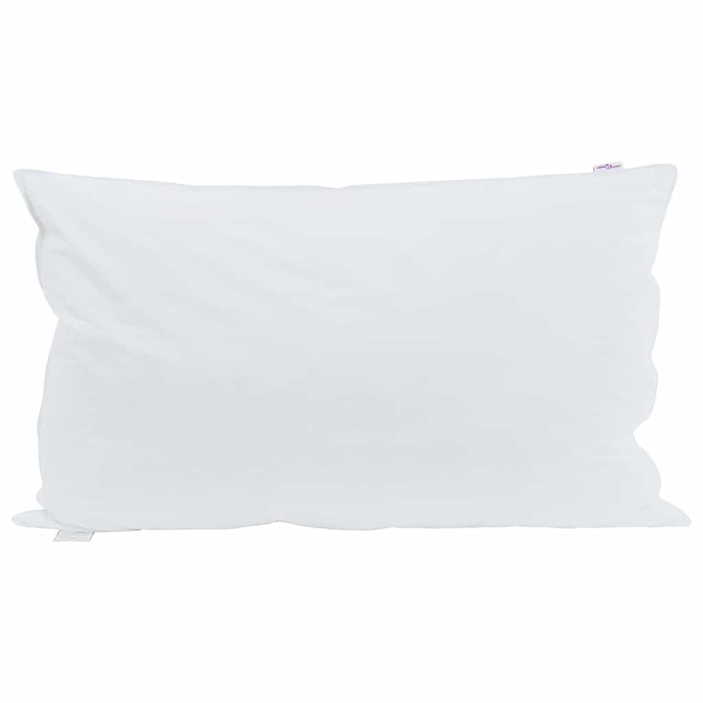 Cuscino Vidaxxl con cuscino 2 pezzi piume bianche 40 x 80 cm