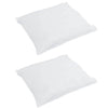 Vidaxxl almohada con cojín 2uds plumas blancas 65 x 65 cm