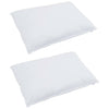 Vidaxxl almohada con cojín 2 uds plumas blancas 60 x 80 cm