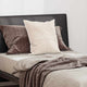 VidaXL almohada con cojín blanco 50 x 50 cm algodón