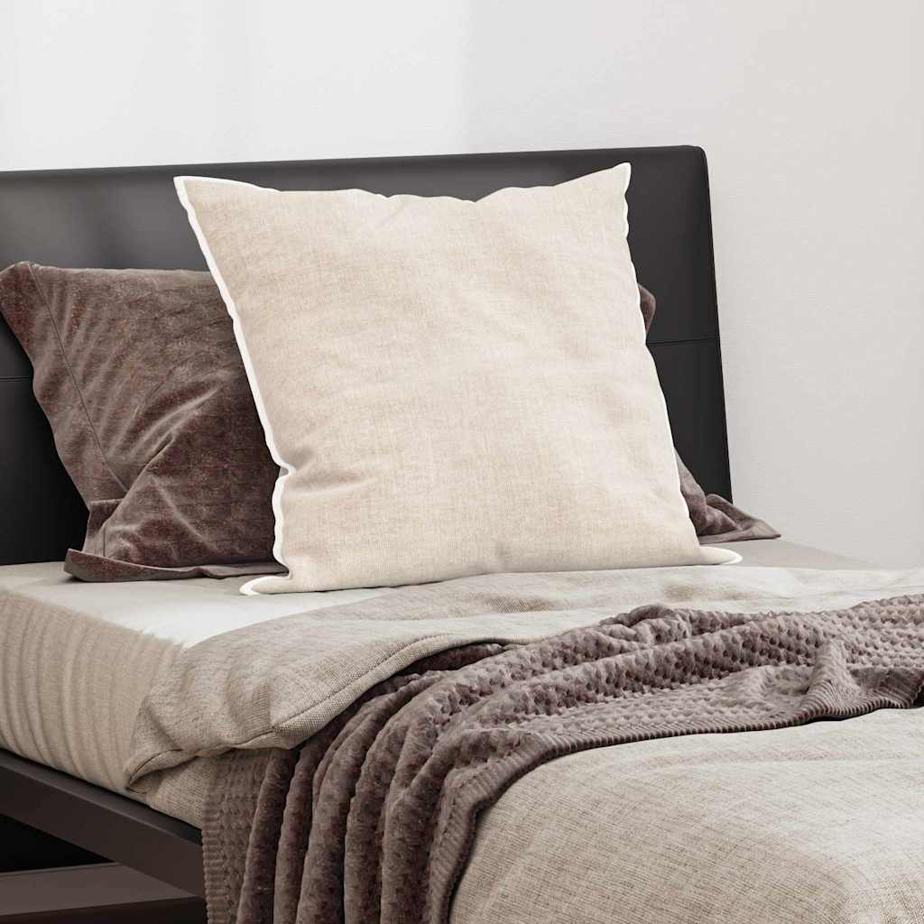VidaXL almohada con cojín blanco 80 x 80 cm algodón